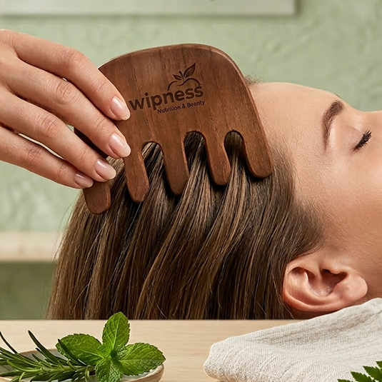 Neem Wooden Massager Comb - Pack of 1
