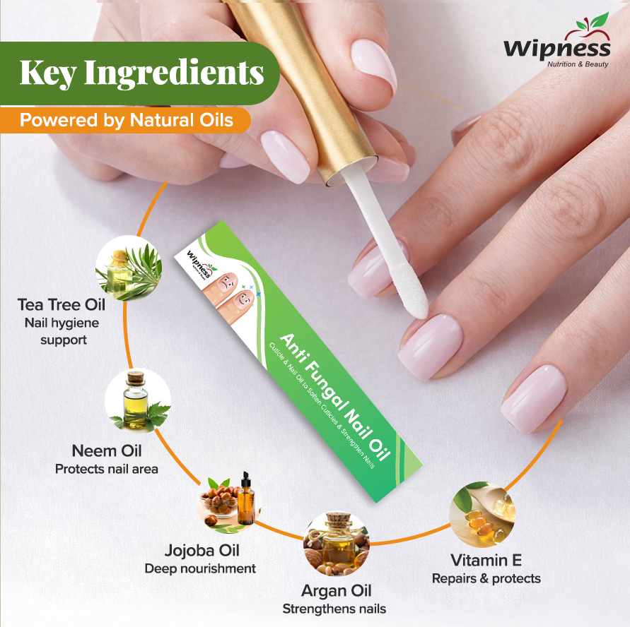 100% Natural Nail Repair Serum – Aloe Vera, Vitamin E & Neem Extract - Pack of 1 - 5 Ml