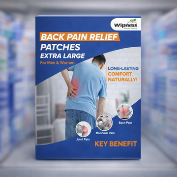 100% Natural Back Pain Patches for Pain Relief - Pack of 5 Strips