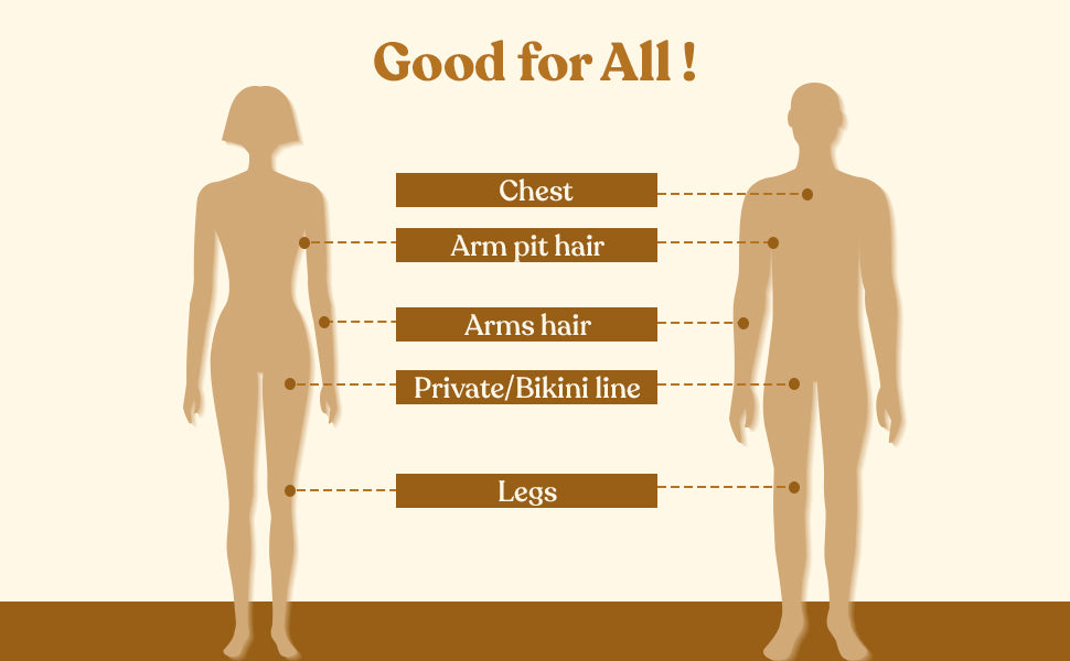 100% Natural Chocolate Facial Hair Removal Powder - 100GM