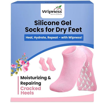 Wipness Gel Heel Reusable Socks – Cracked Heel Relief