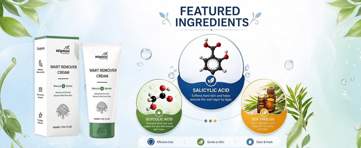 100% Natural Wart Removal Cream | Skin Tag & Massa Remover with Salicylic Acid 1.5% | For All Skin Types - Pack of 1 - 100GM