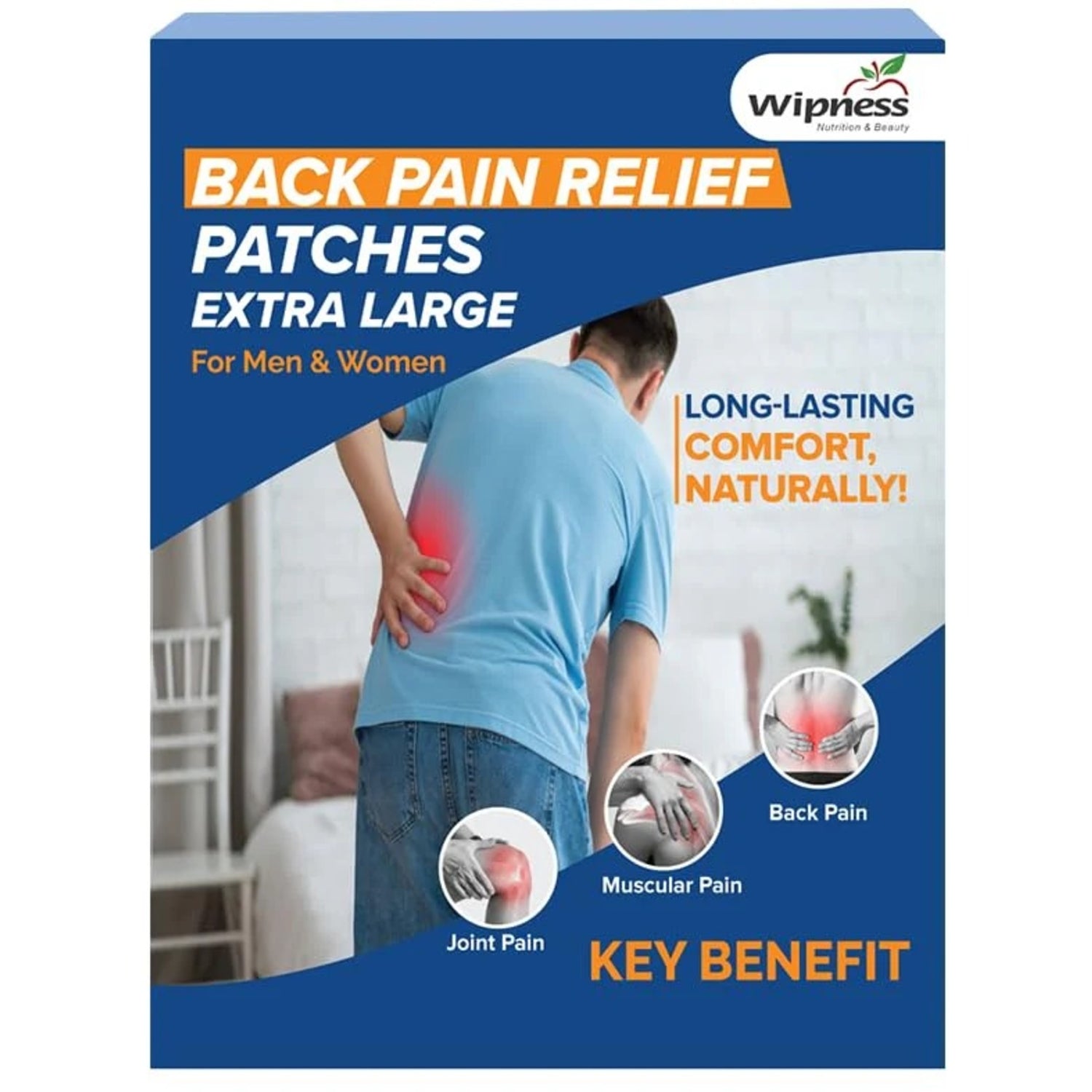 Wipness Natural Muscle & Joint Pain Relief Patches