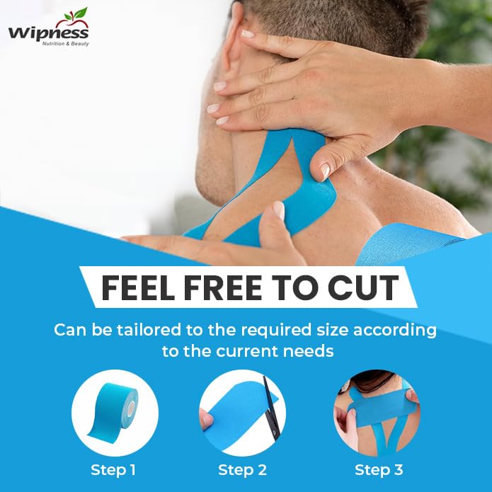 Wipness Kinesiology Tape – 5m Waterproof & Breathable Sports Tape