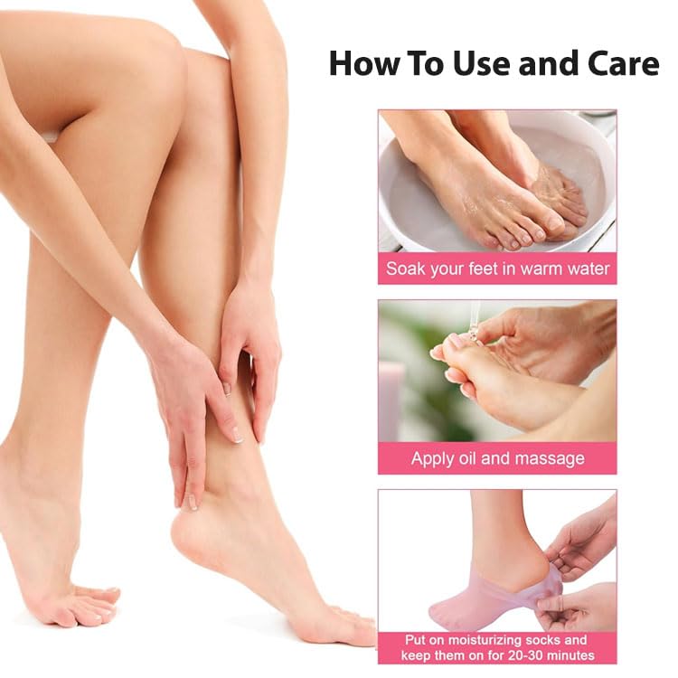 Wipness Gel Heel Reusable Socks – Cracked Heel Relief