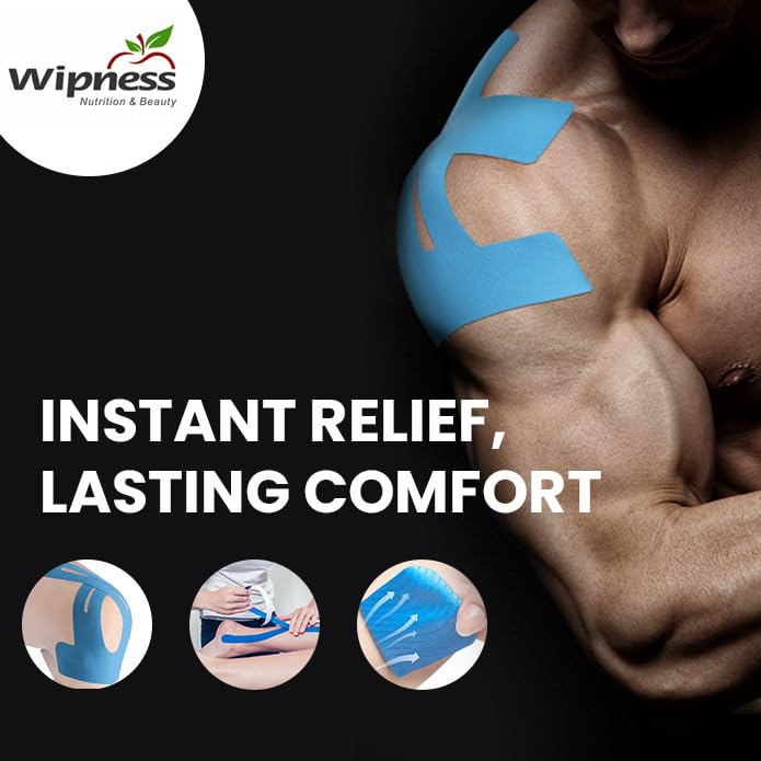 Wipness Kinesiology Tape – 5m Waterproof & Breathable Sports Tape