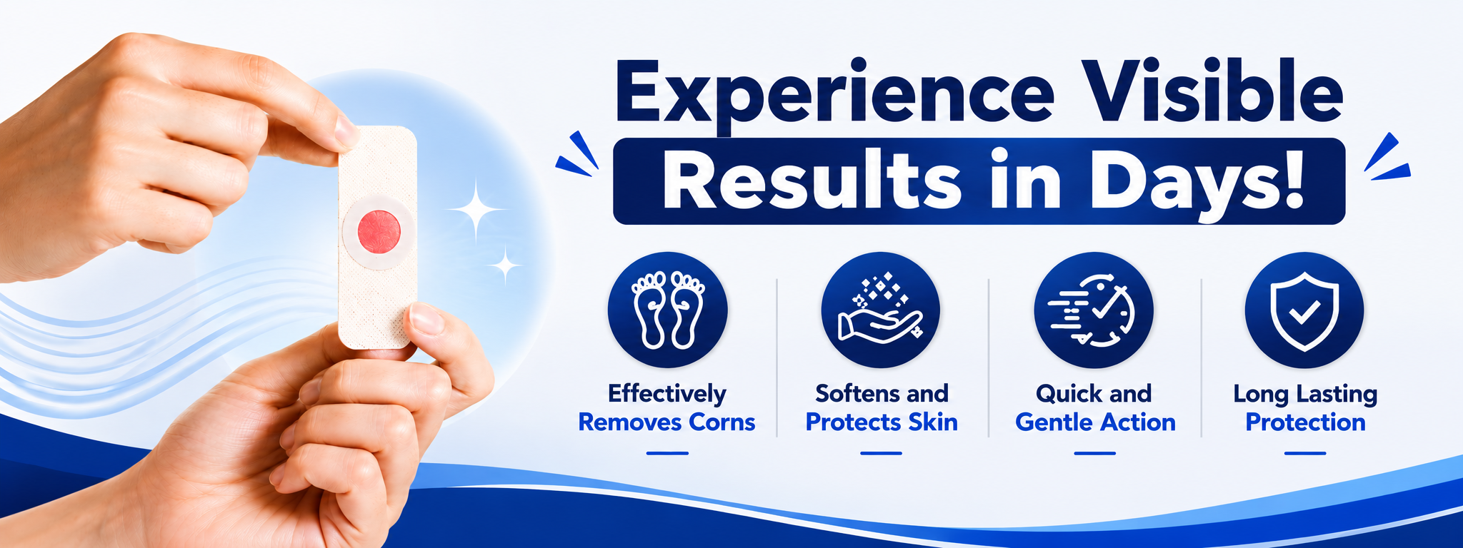 Wipness Corn Natural Removal Plaster – Pack of 1 - 20 Strips