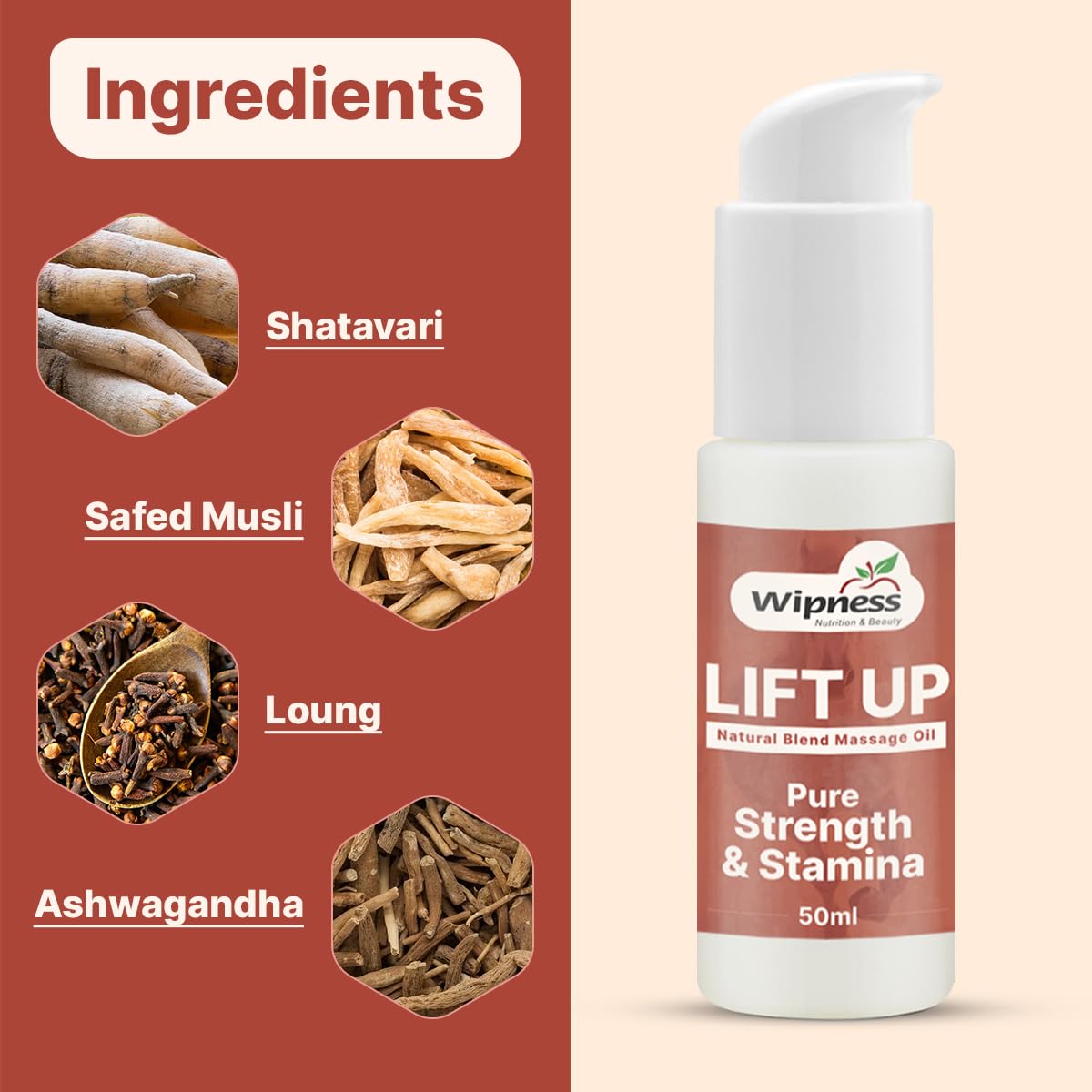 100% Natural Lift Up Oil for Men -50ML