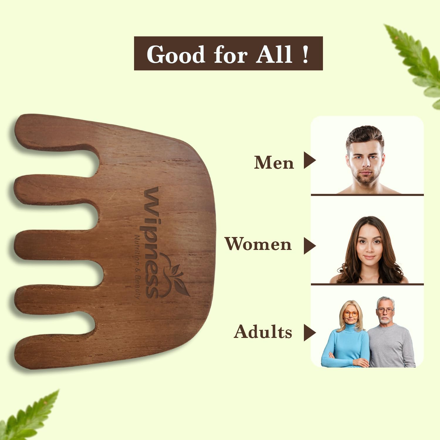 Neem Wooden Massager Comb - Pack of 1