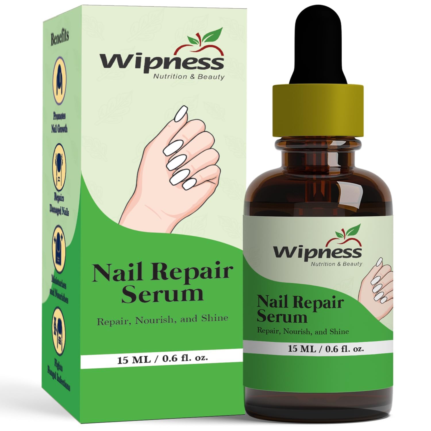 Wipness Nail Repair Serum – Aloe Vera, Vitamin E & Neem Extract