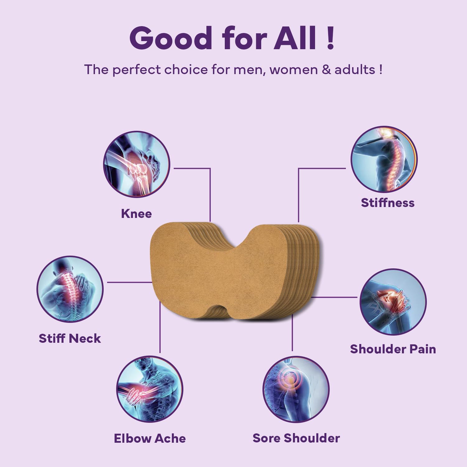 Wipness Instant Relief Patches – Knee, Back & Shoulder Pain