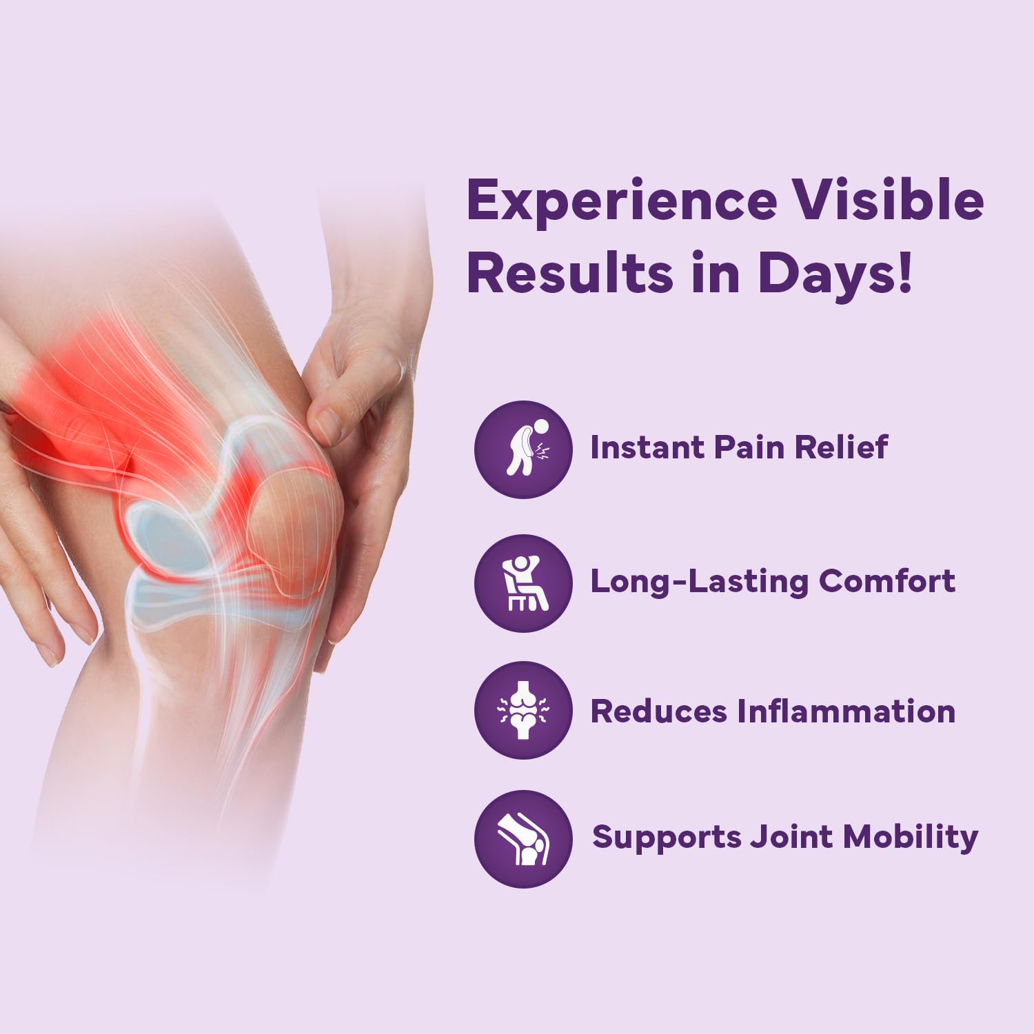 Wipness Instant Relief Patches – Knee, Back & Shoulder Pain