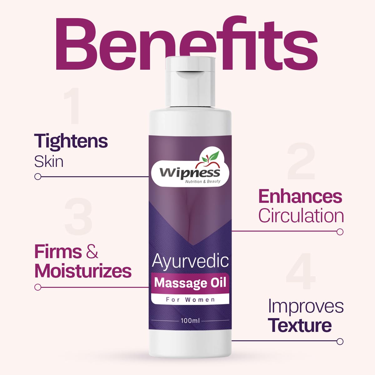 Wipness 100% Natural TOP UP Oil for Women