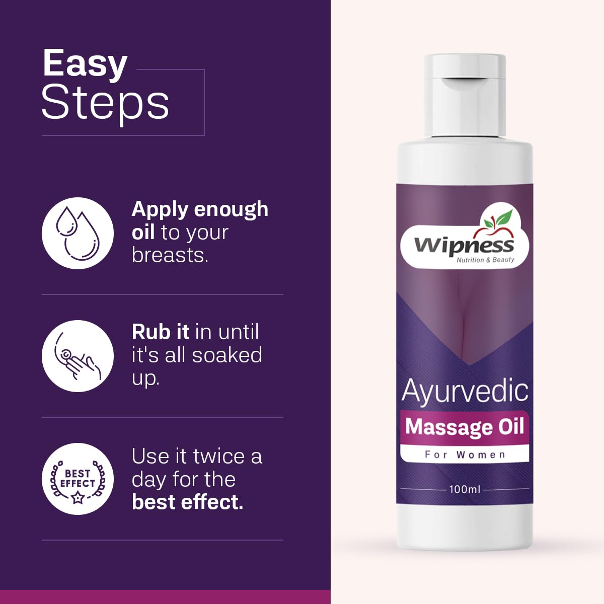 Wipness 100% Natural TOP UP Oil for Women