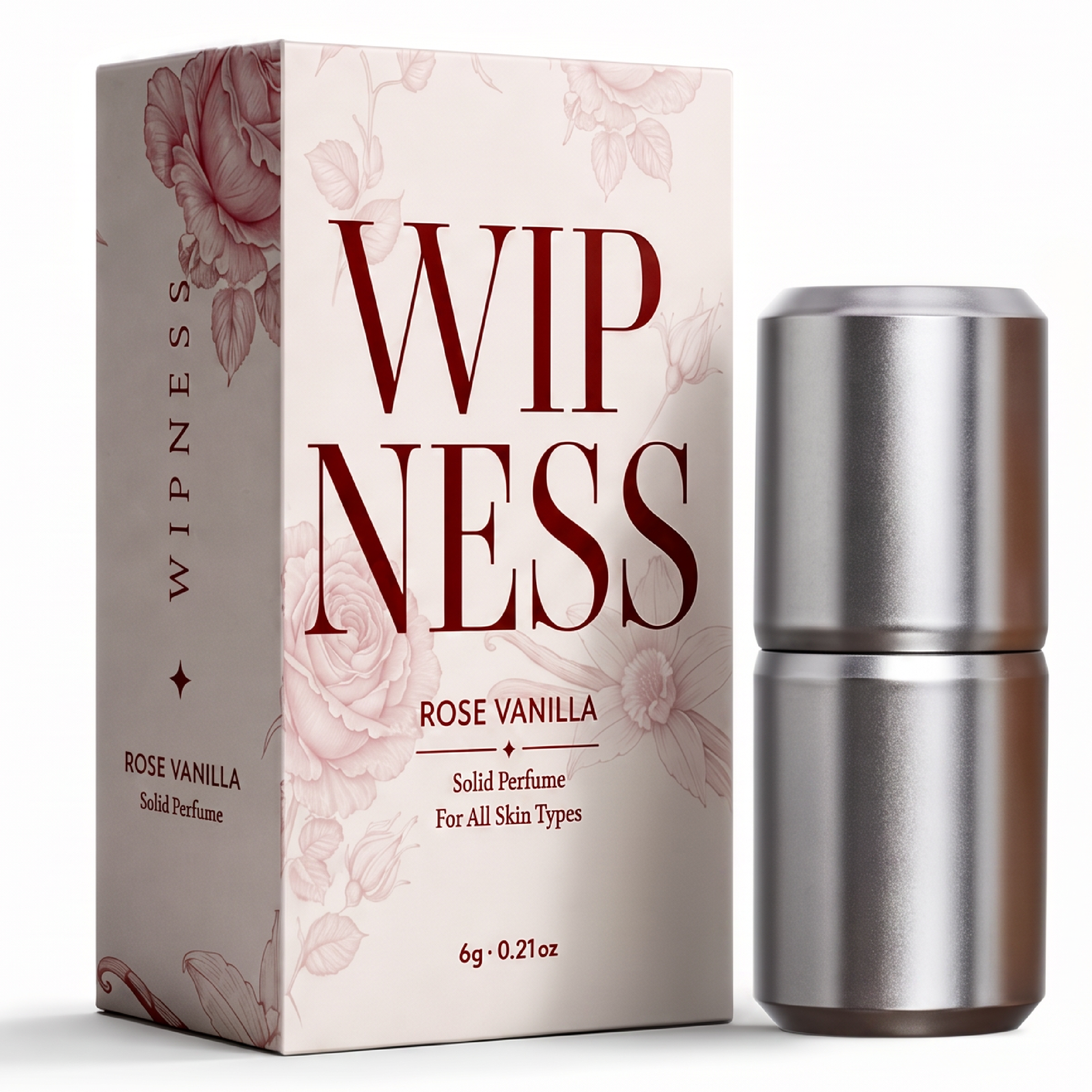Wipness Rose Vanilla Solid Perfume – Long-Lasting Pocket Fragrance for Everyday Use
