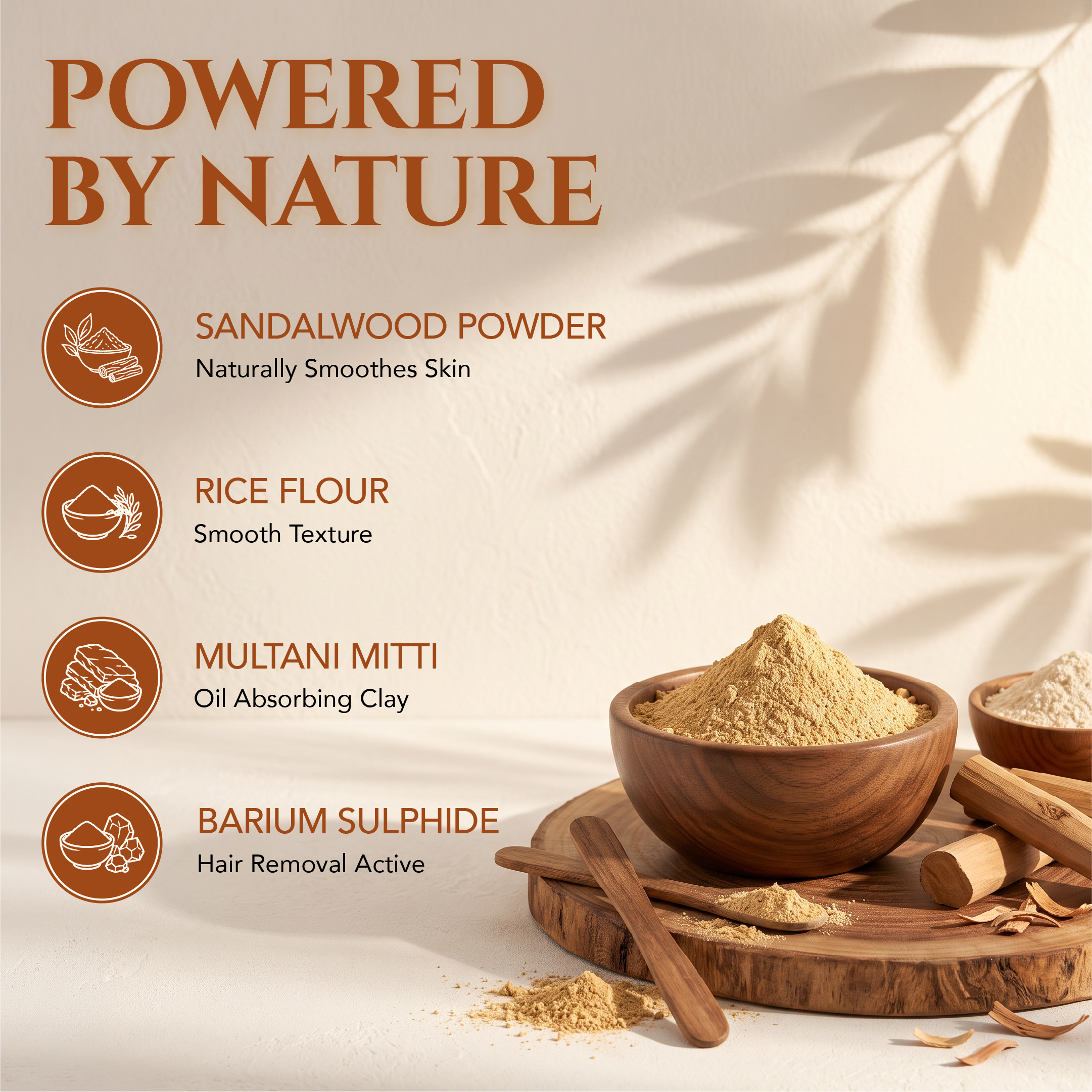 Natural Sandalwood Body Wax Powder for Men & Women (100GM)