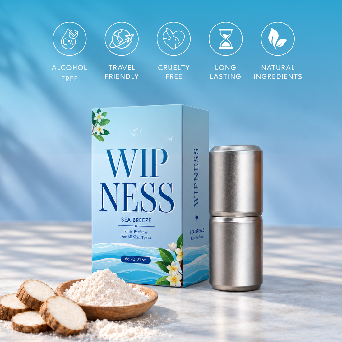 Wipness Sea Breeze Solid Perfume — A Refreshing & Refined Fragrance for Everyday Elegance