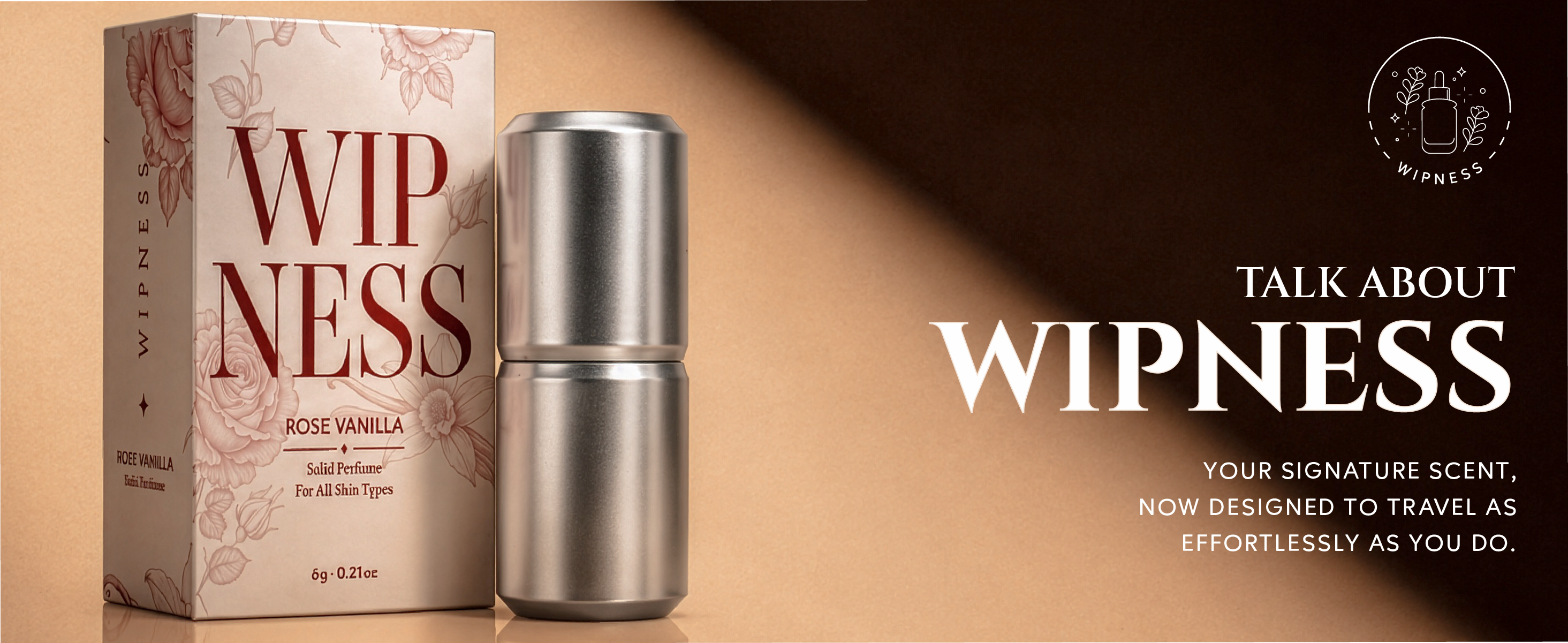Wipness Rose Vanilla Solid Perfume – Long-Lasting Pocket Fragrance for Everyday Use