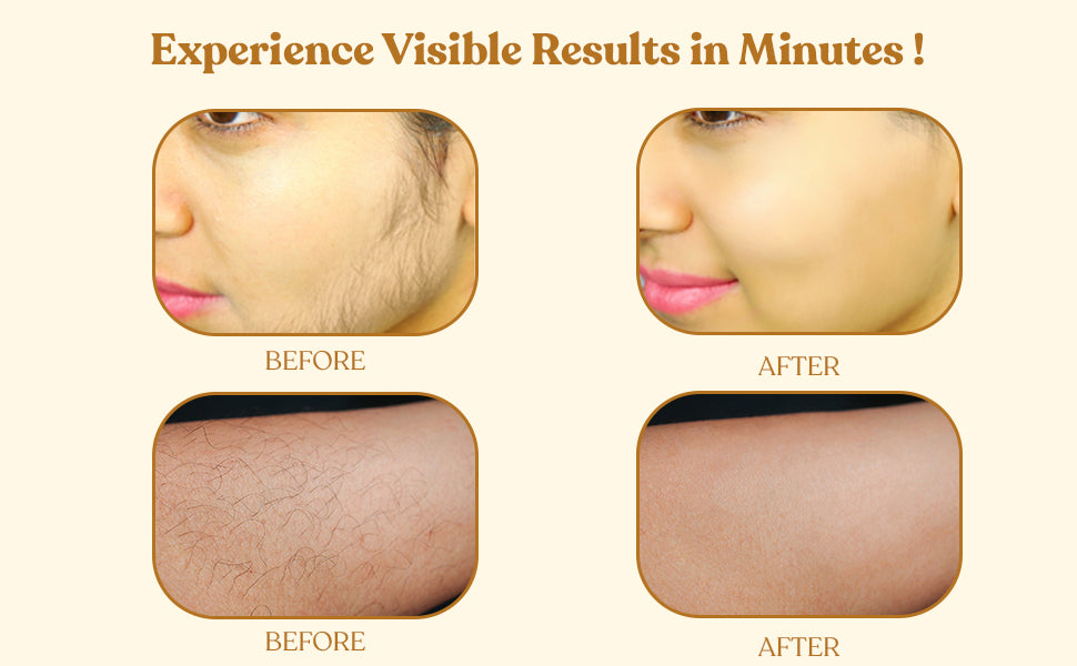 100% Natural Chocolate Facial Hair Removal Powder - 100GM