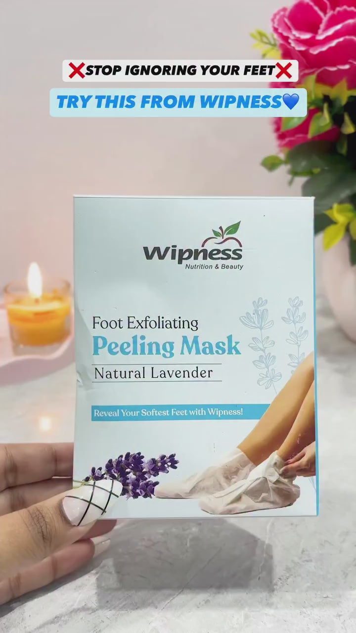 100% Natural Foot Peeling Mask Baby Soft Feet, Removes Dead Skin & Calluses