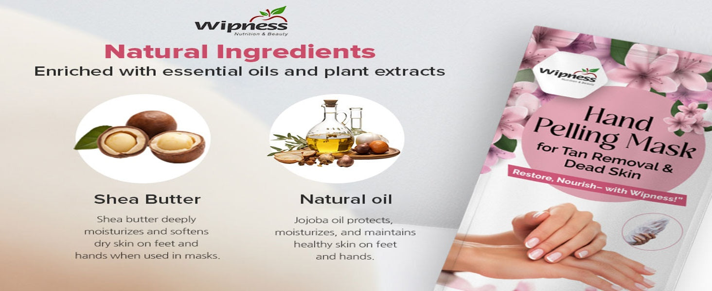 100% Natural Hand Peeling Mask for Men & Women - Pack of 1